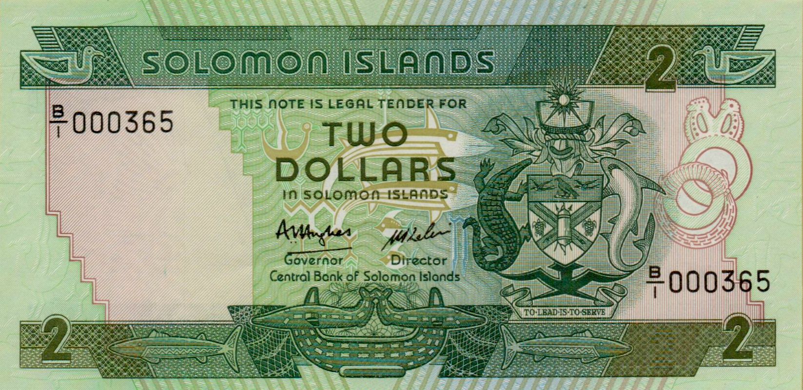 Solomon Islands 2 1986 UNC P-13